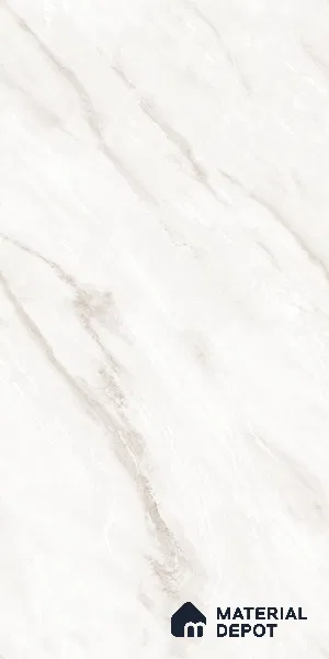 Marble Wall & Floor Tile TL 05142 Marblis Snow Blossom 4 ft x 2 ft Vitrified  Glossy Finish - 9 mm (Random 6) | Suitable for Living Room, Bedroom & Bathroom