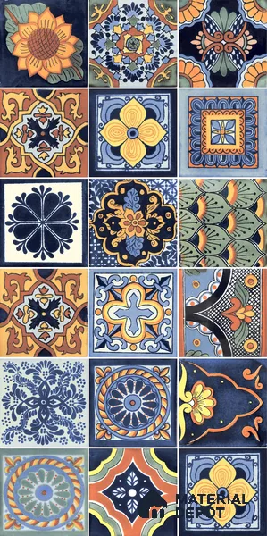 Moroccan Wall & Floor Tile TL 05111 G Kasavari Celestial 4 ft x 2 ft Vitrified Endless High Gloss Finish - 9 mm (Random 4) | Suitable for Living Room, Bedroom, Bathroom, Kitchen Wall & Backsplashes