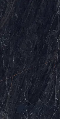 Marble Wall & Floor Tile TL 05148 Marblis Obsidian Veil 4 ft x 2 ft Vitrified  High Gloss Finish - 9 mm (Random 4) | Suitable for Living Room, Bedroom & Bathroom