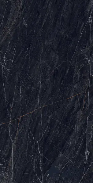 Marble Wall & Floor Tile TL 05148 Marblis Obsidian Veil 4 ft x 2 ft Vitrified High Gloss Finish - 9 mm (Random 4) | Suitable for Living Room, Bedroom & Bathroom