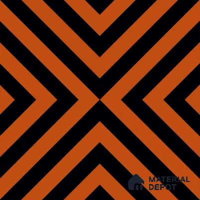Moroccan Wall & Floor Tile TL 10813 Saffron Glow 1 ft x 1 ft Matt Luster Finish Ceramic Tile - 10 mm | Suitable For Kitchen, Bathroom, Balcony | Please Expect a Slight Variation of Pattern