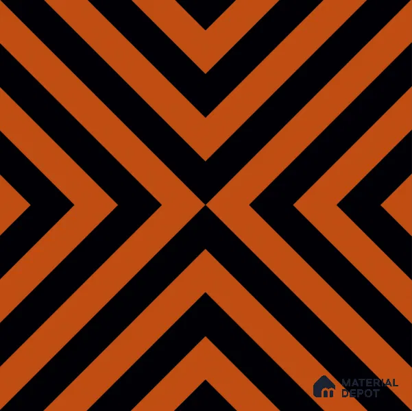 Moroccan Wall & Floor Tile TL 10813 Saffron Glow 1 ft x 1 ft Matt Luster Finish Ceramic Tile - 10 mm | Suitable For Kitchen, Bathroom, Balcony | Please Expect a Slight Variation of Pattern
