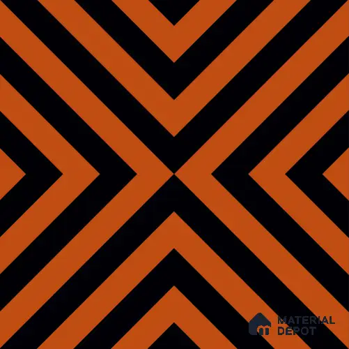 Moroccan Wall & Floor Tile TL 10813 Saffron Glow 1 ft x 1 ft Matt Luster Finish Ceramic Tile - 10 mm | Please Expect a Slight Variation of Pattern