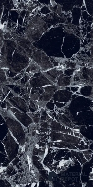 Marble Wall & Floor Tile TL 05151 Marblis Midnight Elegance 4 ft x 2 ft Vitrified Endless High Gloss Finish - 9 mm (Random 4) | Suitable for Living Room, Bedroom & Bathroom