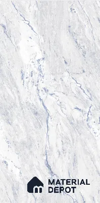 Marble Wall & Floor Tile TL 05141 Marblis Blue Lagoon 4 ft x 2 ft Vitrified Endless Glossy Finish - 9 mm (Random 4) | Suitable for Living Room, Bedroom & Bathroom