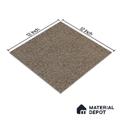 Stone Floor Tile Chocolate Brown 12 x 12 inch Anti Skid Matte Finish Vitrified Floor Tile - 8 mm | TL 01826 B | Suitable for Bathroom, Courtyard, Balcony