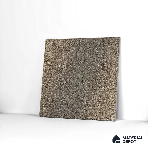 Stone Floor Tile Chocolate Brown 12 x 12 inch Anti Skid Matte Finish Vitrified Floor Tile - 8 mm | TL 01826 B | Suitable for Bathroom, Courtyard, Balcony