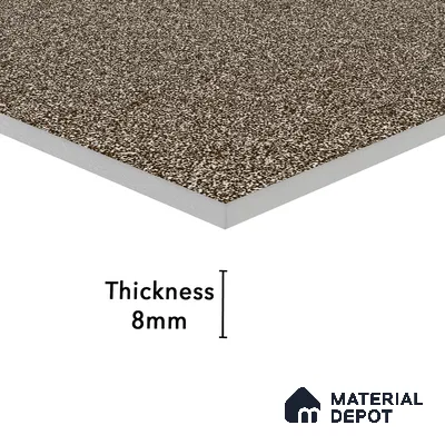 Stone Floor Tile Chocolate Brown 12 x 12 inch Anti Skid Matte Finish Vitrified Floor Tile - 8 mm | TL 01826 B | Suitable for Bathroom, Courtyard, Balcony
