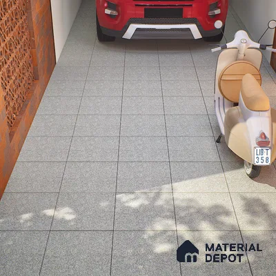 Parking Tile Grigio Grey 12 x 12 inch Anti Skid Matte Finish Vitrified Floor Tile - 8 mm | TL 01826 C | Suitable for Parking, Terrace & Outdoor Areas