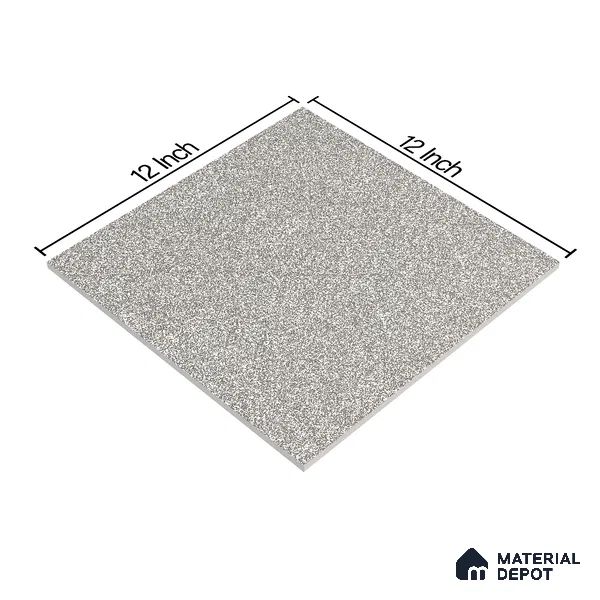 Stone Floor Tile Lead Grey 12 x 12 inch Anti Skid Matte Finish Vitrified Tile - 8 mm | TL 01826 D | Suitable for Balcony, Courtyard, Bathroom
