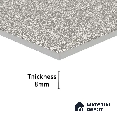 Stone Floor Tile Lead Grey 12 x 12 inch Anti Skid Matte Finish Vitrified Tile - 8 mm | TL 01826 D | Suitable for Balcony, Courtyard, Bathroom