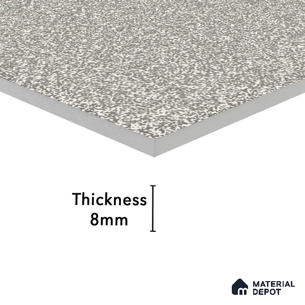 Stone Floor Tile Lead Grey 12 x 12 inch Anti Skid Matte Finish Vitrified Tile - 8 mm | TL 01826 D | Suitable for Balcony, Courtyard, Bathroom
