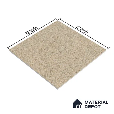 Stone Floor Tile Cocoa Brown 12 x 12 inch Anti Skid Matte Finish Vitrified Tile - 8 mm | TL 01826 E | Suitable for Balcony, Courtyard, Bathroom