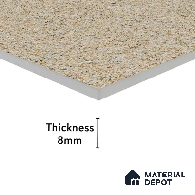 Stone Floor Tile Cocoa Brown 12 x 12 inch Anti Skid Matte Finish Vitrified Tile - 8 mm | TL 01826 E | Suitable for Balcony, Courtyard, Bathroom