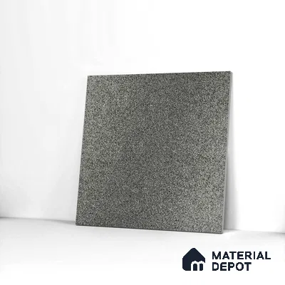 Parking Tile Marble Black 12 x 12 inch Anti Skid Matte Finish Vitrified Floor Tile - 8 mm | TL 01826 F | Suitable for Parking, Terrace & Outdoor Areas