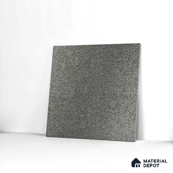 Parking Tile Marble Black 12 x 12 inch Anti Skid Matte Finish Vitrified Floor Tile - 8 mm | TL 01826 F | Suitable for Parking, Terrace & Outdoor Areas