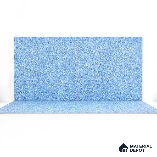 Stone Floor Tile Oceanic Blue 12 x 12 inch Anti Skid Matte Finish Vitrified Floor Tile - 8 mm | TL 01826 | Suitable for Bathroom, Courtyard, Balcony