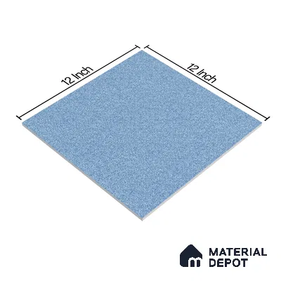 Stone Floor Tile Oceanic Blue 12 x 12 inch Anti Skid Matte Finish Vitrified Floor Tile - 8 mm | TL 01826 | Suitable for Bathroom, Courtyard, Balcony