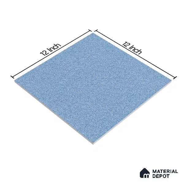 Stone Floor Tile Oceanic Blue 12 x 12 inch Anti Skid Matte Finish Vitrified Floor Tile - 8 mm | TL 01826 | Suitable for Bathroom, Courtyard, Balcony