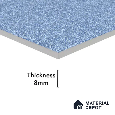 Stone Floor Tile Oceanic Blue 12 x 12 inch Anti Skid Matte Finish Vitrified Floor Tile - 8 mm | TL 01826 | Suitable for Bathroom, Courtyard, Balcony