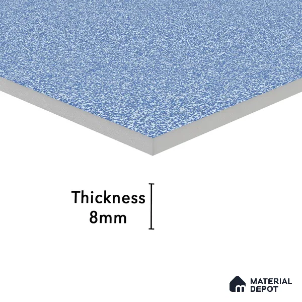 Stone Floor Tile Oceanic Blue 12 x 12 inch Anti Skid Matte Finish Vitrified Floor Tile - 8 mm | TL 01826 | Suitable for Bathroom, Courtyard, Balcony