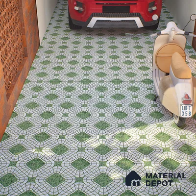 Parking Tile Silverado 12 x 12 inch Anti Skid Matte Finish Vitrified Floor Tile - 8 mm | TL 01824 | Suitable for Parking, Terrace & Outdoor Areas