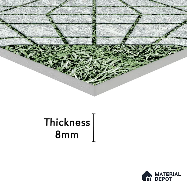 Parking Tile Silverado 12 x 12 inch Anti Skid Matte Finish Vitrified Floor Tile - 8 mm | TL 01824 | Suitable for Parking, Terrace & Outdoor Areas