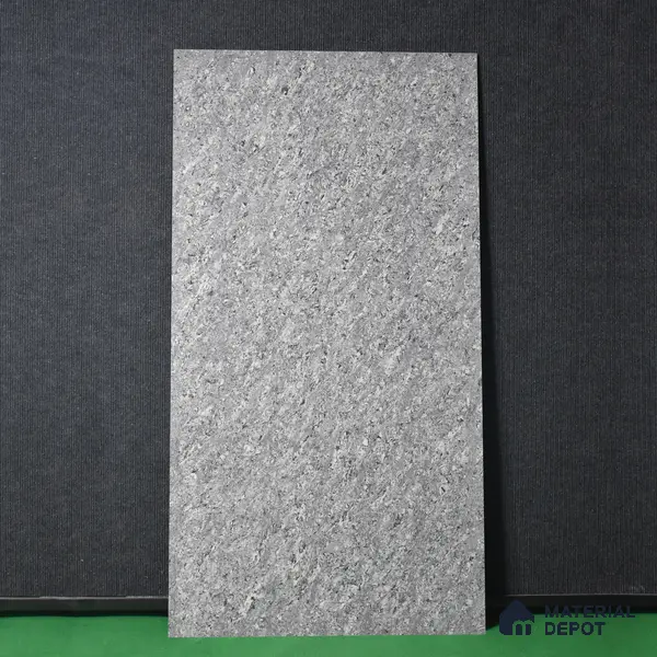 Double Charge Floor & Wall Tile TL 00429 Dualcore Ash Grey 4 ft x 2 ft Vitrified Glossy Finish - 9 mm | Suitable for Bedroom, Living Room, Office & Bathroom Wall