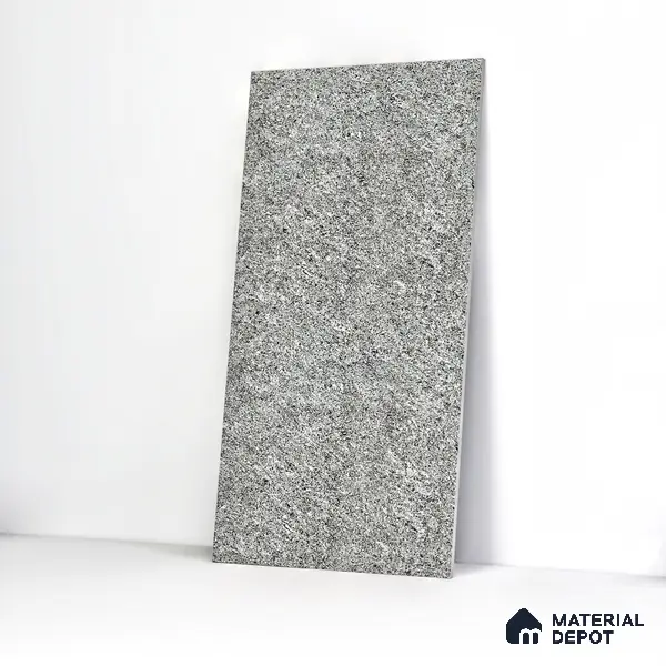 Double Charge Floor & Wall Tile TL 00429 Dualcore Ash Grey 4 ft x 2 ft Vitrified Glossy Finish - 9 mm | Suitable for Bedroom, Living Room, Office & Bathroom Wall