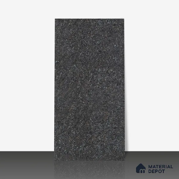 Double Charge Floor & Wall Tile TL 00430 Dualcore Inky Black 4 ft x 2 ft Vitrified Glossy Finish - 9 mm | Suitable for Bedroom, Living Room, Office & Bathroom Wall