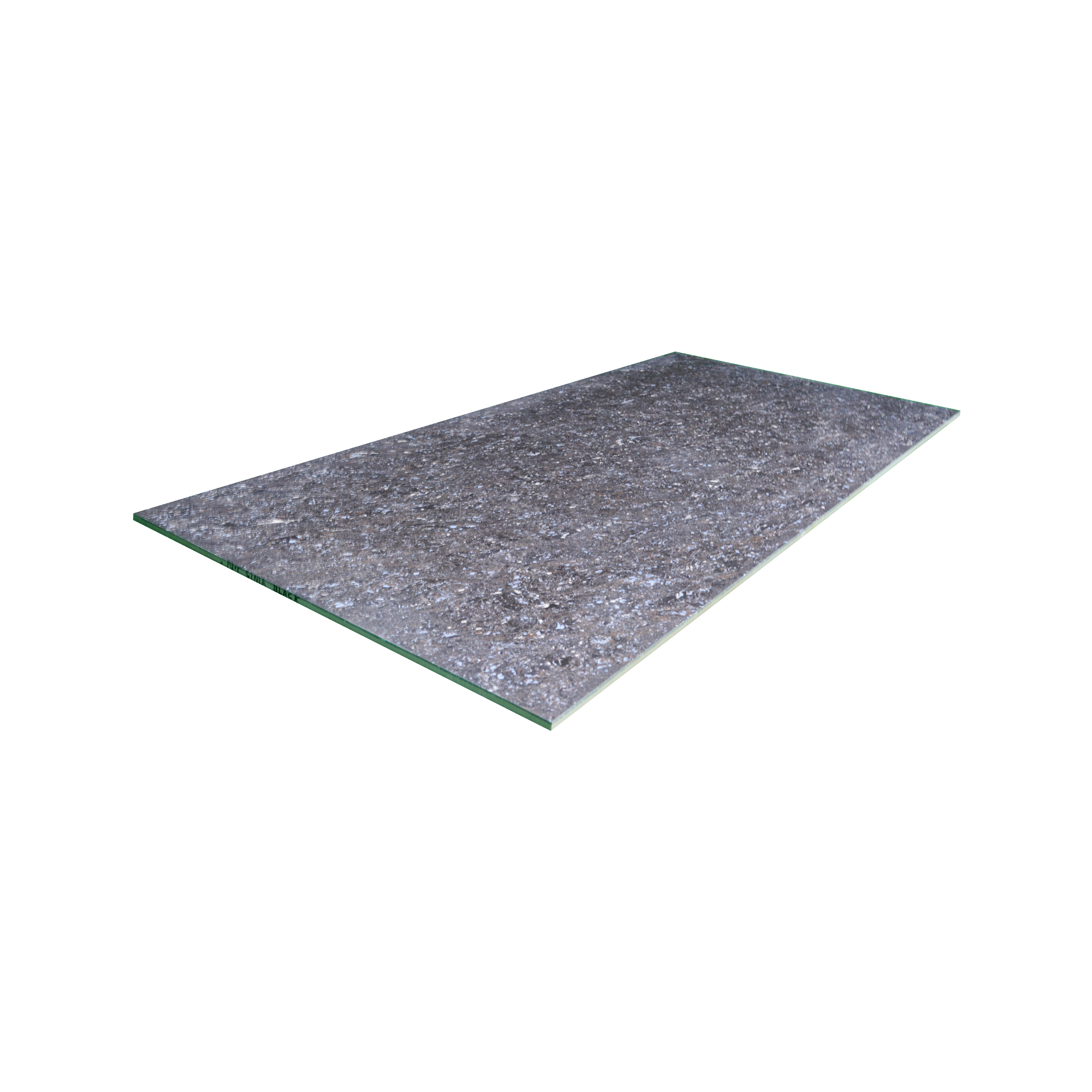 Double Charge Floor & Wall Tile TL 00430 Dualcore Inky Black 4 ft x 2 ft Vitrified Glossy Finish - 9 mm | Suitable for Bedroom, Living Room, Office & Bathroom Wall