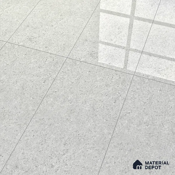 Double Charge Floor & Wall Tile TL 00434 Dualcore Misty Grey 4 ft x 2 ft Vitrified Glossy Finish - 9 mm | Suitable for Bedroom, Living Room, Office & Bathroom Wall