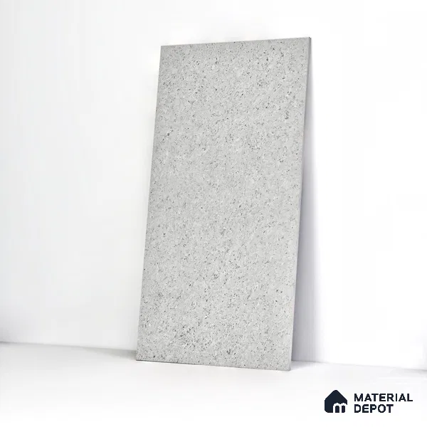Double Charge Floor & Wall Tile TL 00434 Dualcore Misty Grey 4 ft x 2 ft Vitrified Glossy Finish - 9 mm | Suitable for Bedroom, Living Room, Office & Bathroom Wall