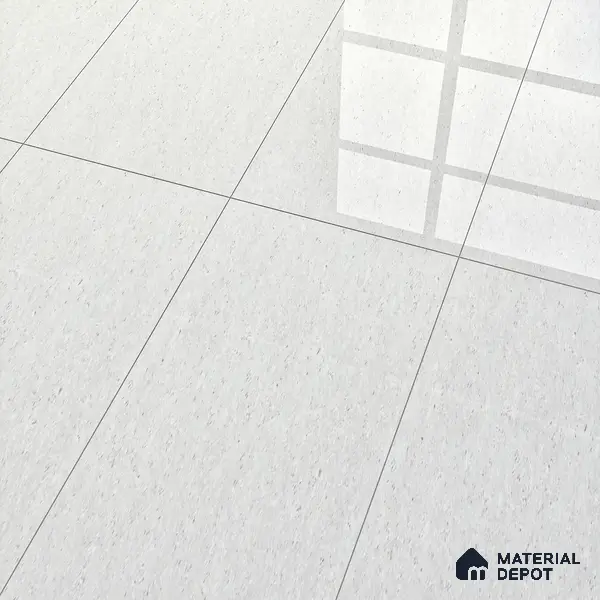 Double Charge Floor & Wall Tile TL 00433 Dualcore Ice White 4 ft x 2 ft Vitrified Glossy Finish - 9 mm | Suitable for Bedroom, Living Room, Office & Bathroom Wall