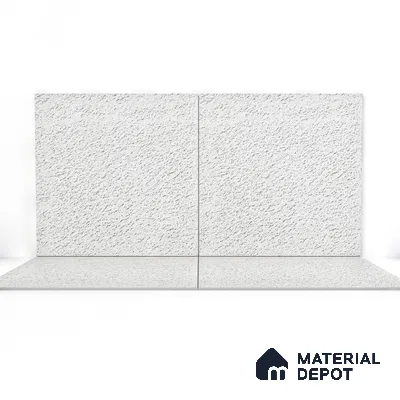 Parking Tile Ice White 12 x 12 inch Anti Skid Matte Finish Vitrified Floor Tile - 8 mm | TL 01827 | Suitable for Courtyard, Bathroom, Balcony