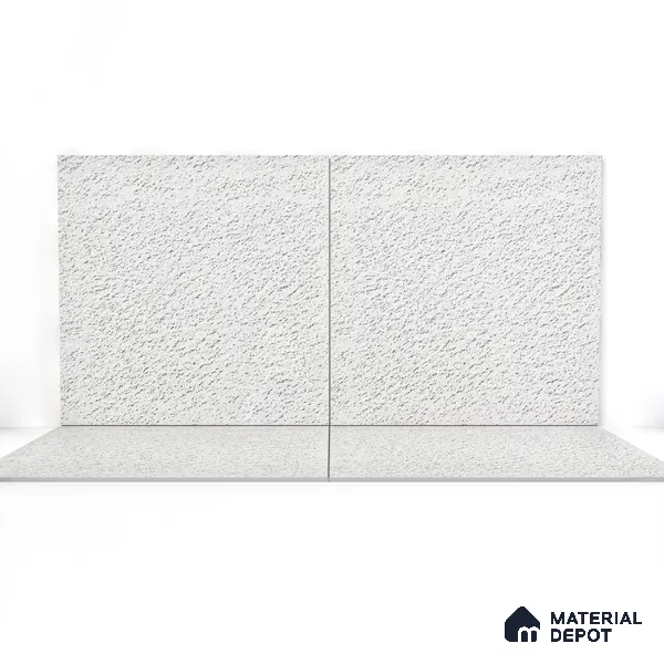 Parking Tile Ice White 12 x 12 inch Anti Skid Matte Finish Vitrified Floor Tile - 8 mm | TL 01827 | Suitable for Courtyard, Bathroom, Balcony