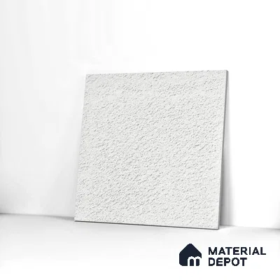 Parking Tile Ice White 12 x 12 inch Anti Skid Matte Finish Vitrified Floor Tile - 8 mm | TL 01827 | Suitable for Courtyard, Bathroom, Balcony