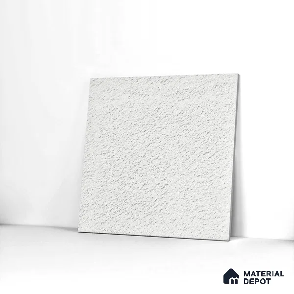 Parking Tile Ice White 12 x 12 inch Anti Skid Matte Finish Vitrified Floor Tile - 8 mm | TL 01827 | Suitable for Courtyard, Bathroom, Balcony
