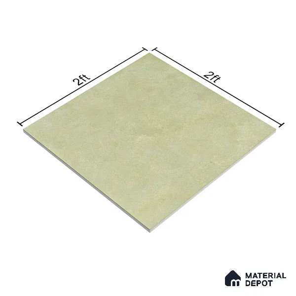 Stone Floor Tile TL 05169 Zephyr Graphite Elegance 2 ft x 2 ft Vitrified Matte Finish - 12 mm (Random 8) | Suitable for Terrace, Courtyard, Parking & Balcony