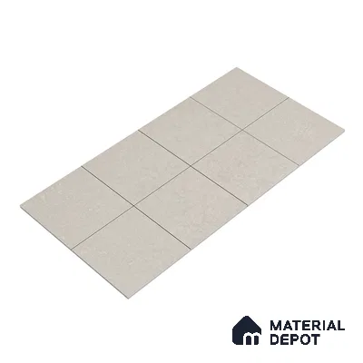 Stone Floor Tile TL 05126 B Ash 2 ft x 2 ft Matte Finish Anti Skid Vitrified Tile - 12 mm  | Suitable for Balcony, Terrace & Coutyard