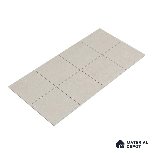 Stone Floor Tile TL 05126 B Ash 2 ft x 2 ft Matte Finish Anti Skid Vitrified Tile - 12 mm  | Suitable for Balcony, Terrace & Coutyard