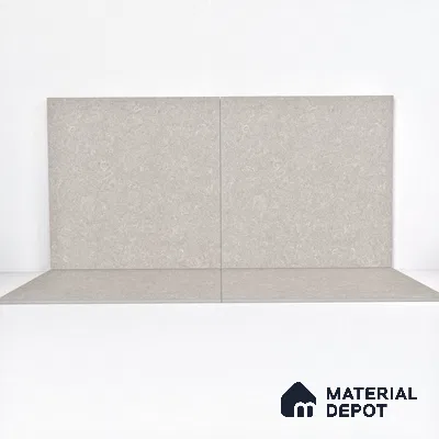 Stone Floor Tile TL 05126 B Ash 2 ft x 2 ft Matte Finish Anti Skid Vitrified Tile - 12 mm  | Suitable for Balcony, Terrace & Coutyard