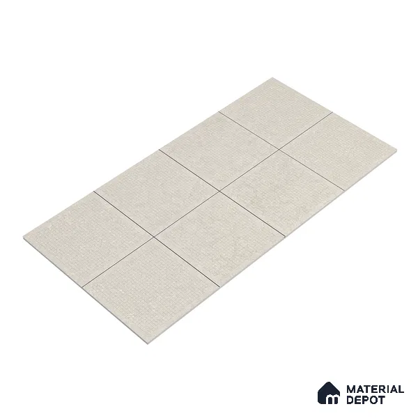 Stone Floor Tile TL 05126 Ash Decor 2 ft x 2 ft Matte Finish Anti Skid Vitrified Tile - 12 mm | Suitable for Balcony, Terrace & Coutyard