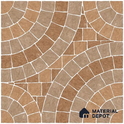 Parking Tile Stonish Brown 12 x 12 inch Anti Skid Matte Finish Vitrified Floor Tile - 8 mm | TL 01822 | Suitable for Parking, Bathroom, Balcony