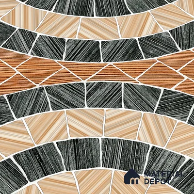 Parking Tile Geometric Beige 12 x 12 inch Anti Skid Matte Finish Vitrified Floor Tile - 8 mm | TL 01822 B | Suitable for Parking, Terrace, Bathroom