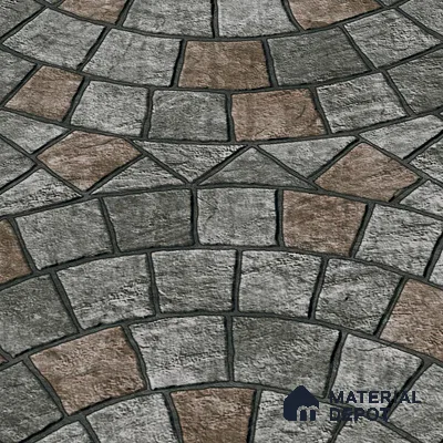 Parking Tile Geometric Black 12 x 12 inch Anti Skid Matte Finish Vitrified Floor Tile - 8 mm | TL 01822 C | Suitable for Parking, Terrace & Outdoor Areas | Suitable for Parking, Courtyard, Garden
