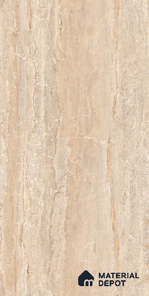 Marble Wall & Floor Tile TL 05140 Marblis Mahogany Marble 4 ft x 2 ft Vitrified Endless Glossy Finish - 9 mm (Random 2) | Suitable for Living Room, Bedroom & Bathroom