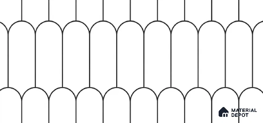 Faux Subway Wall Tile TL 10766 White Ivory Light 2 ft x 1 ft Glossy Finish Ceramic Tile - 9 mm | Please Expect a Slight Variation of Pattern