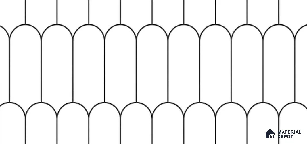 Faux Subway Wall Tile TL 10766 White Ivory Light 2 ft x 1 ft Glossy Finish Ceramic Tile - 9 mm | Please Expect a Slight Variation of Pattern