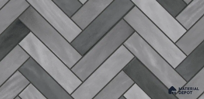 Faux Subway Wall Tile TL 10765 B Accent Grey Highlighter 2 ft x 1 ft Glossy Finish Ceramic Tile - 9 mm | Please Expect a Slight Variation of Pattern